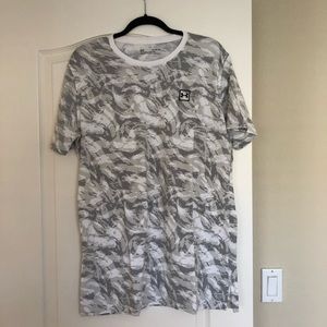 Grey and White Camo Under Armour Workout Shirt